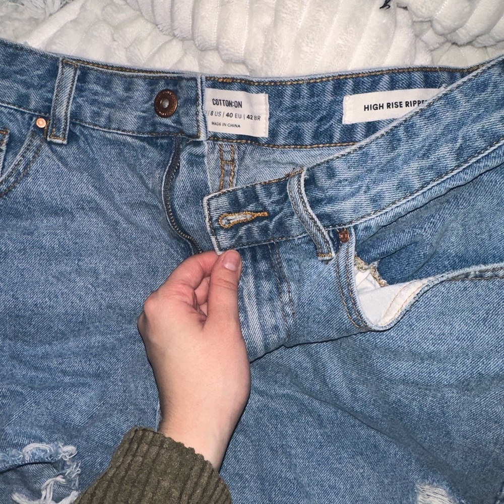 Cotton On High Rise Ripped Jean Shorts Bundle - Picture 2 of 4